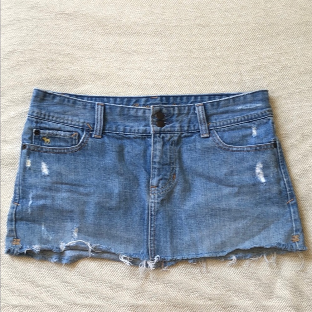Abercrombie & Fitch Blue Denim Mini Skirt